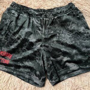 Gymshark Black Camo Athletic Shorts